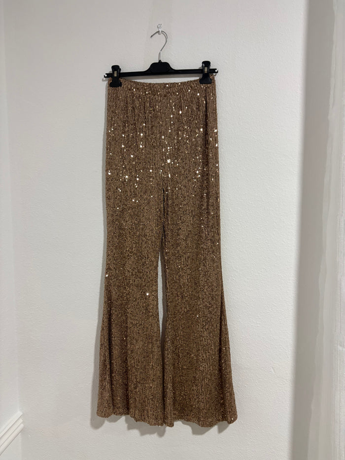 Pantalón campana lentejuelas