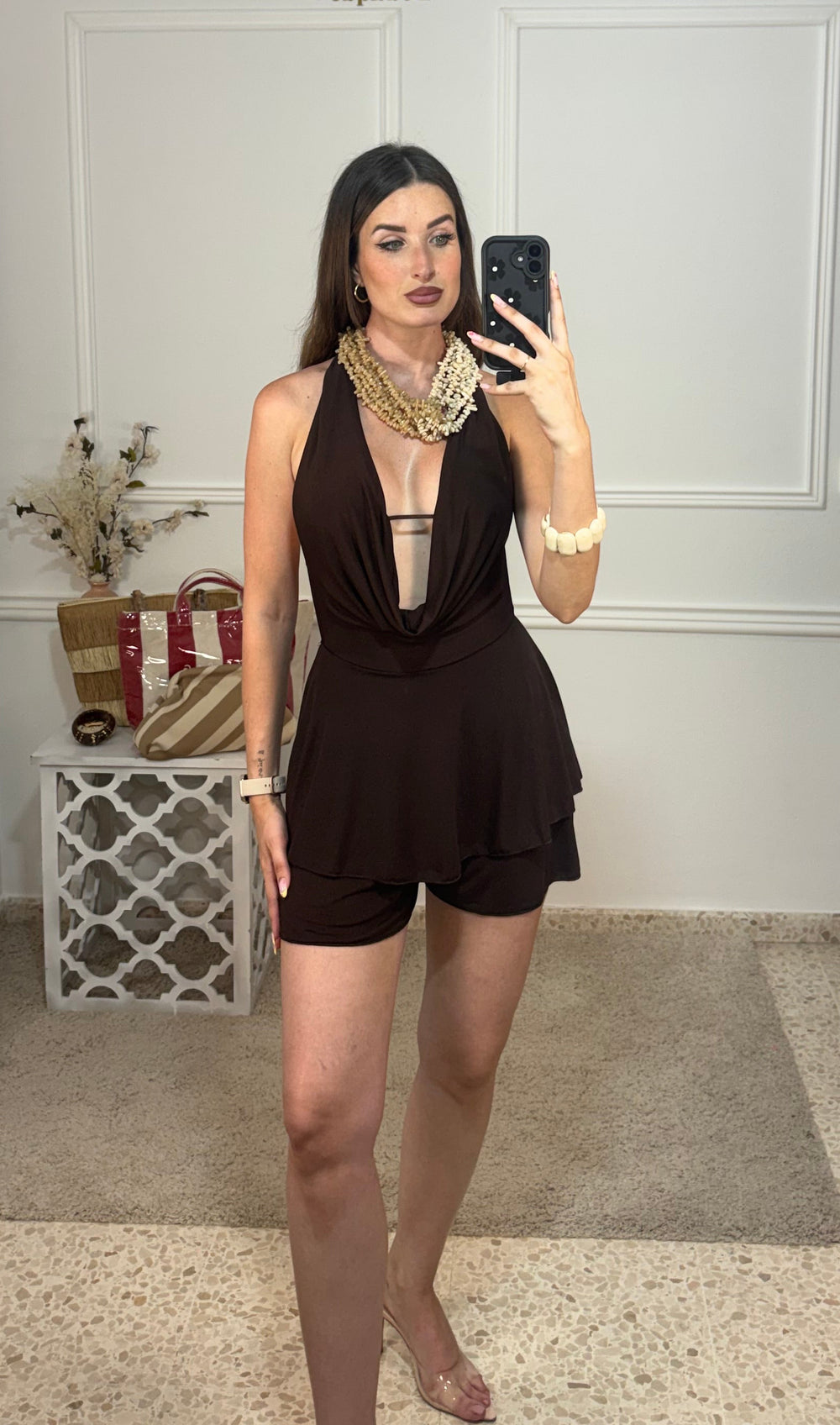 Mono mini negro/marron