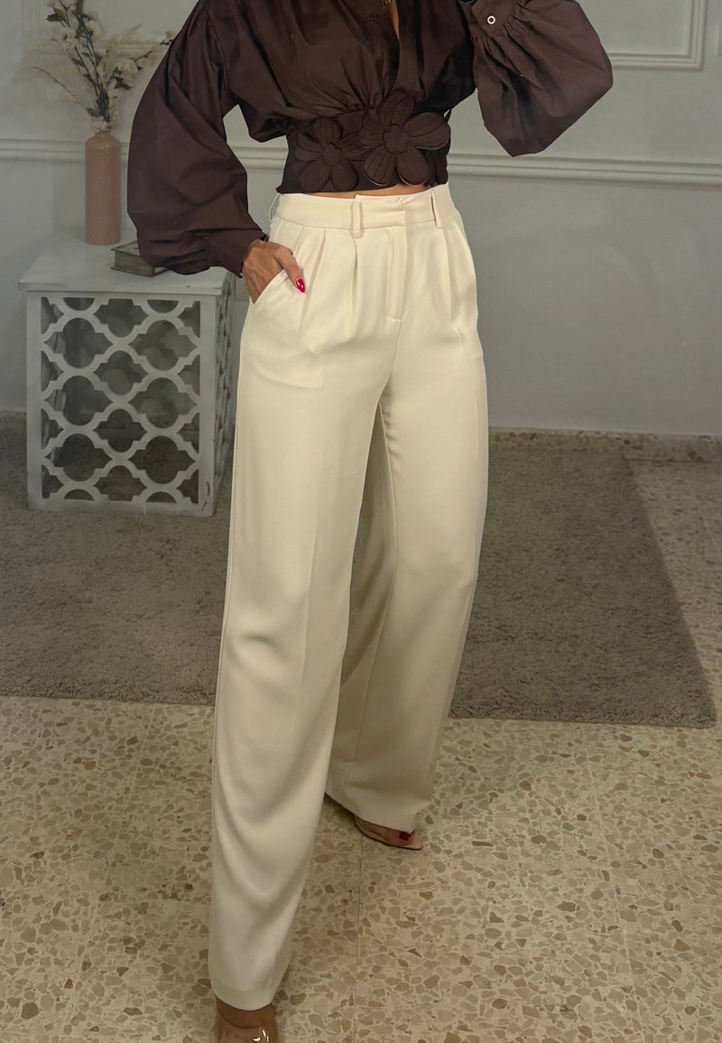 Pantalón pinza palazo