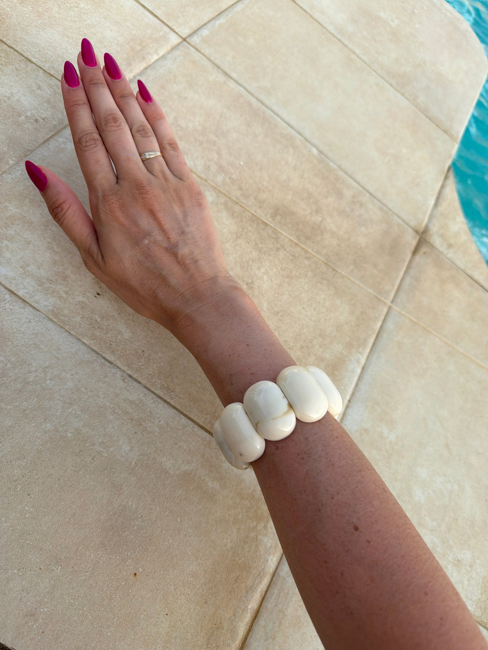 Pulsera efecto piedra