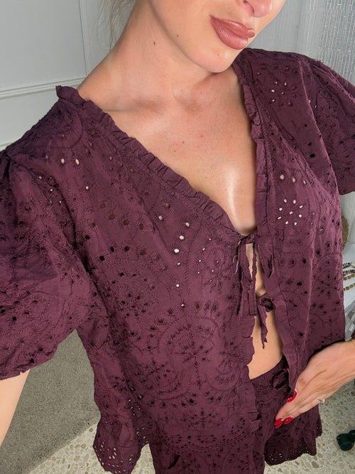 Blusa perforada NY