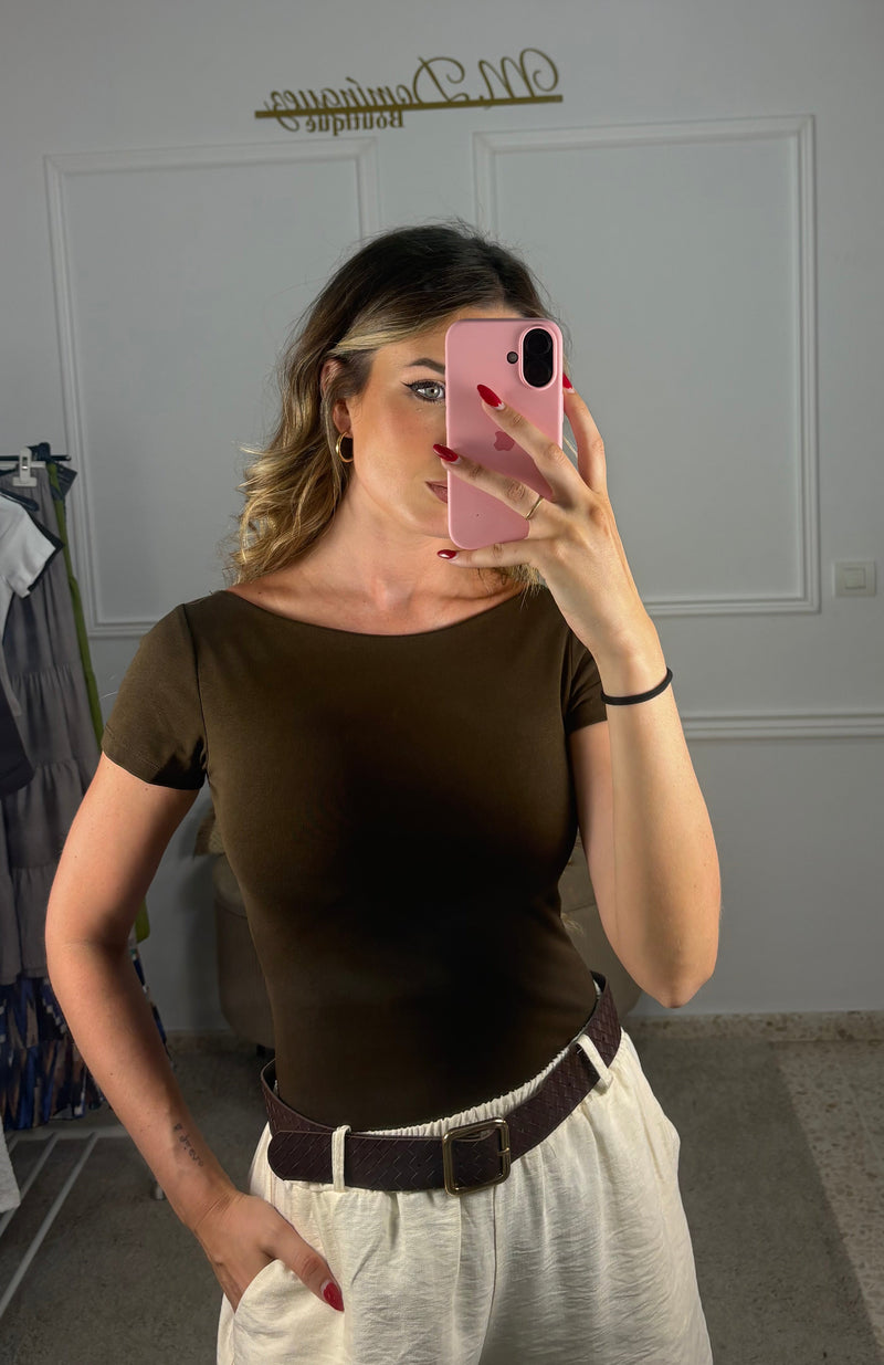 Body licra cuello barco