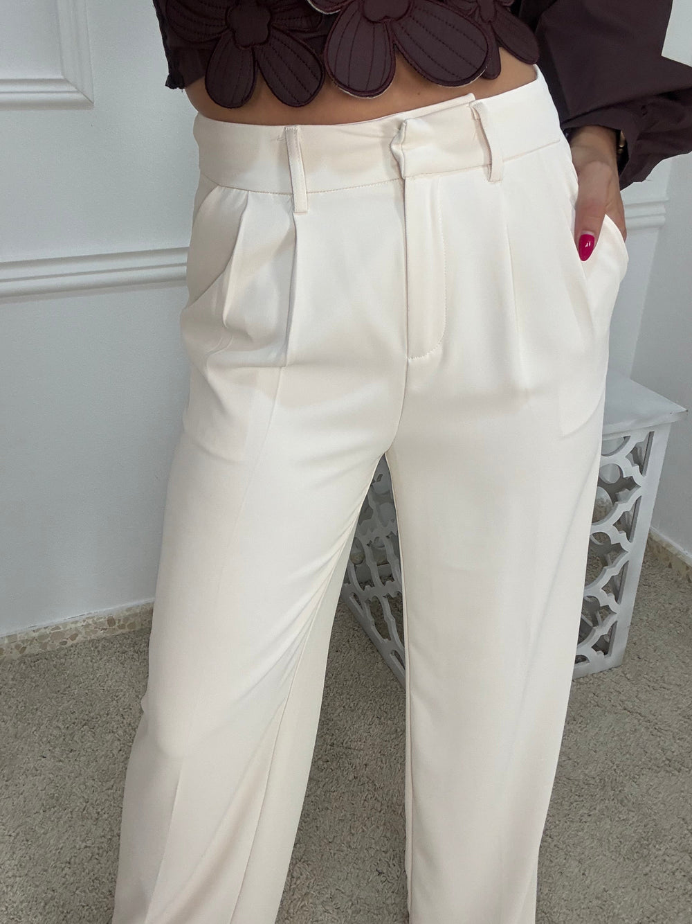 Pantalón pinza palazo