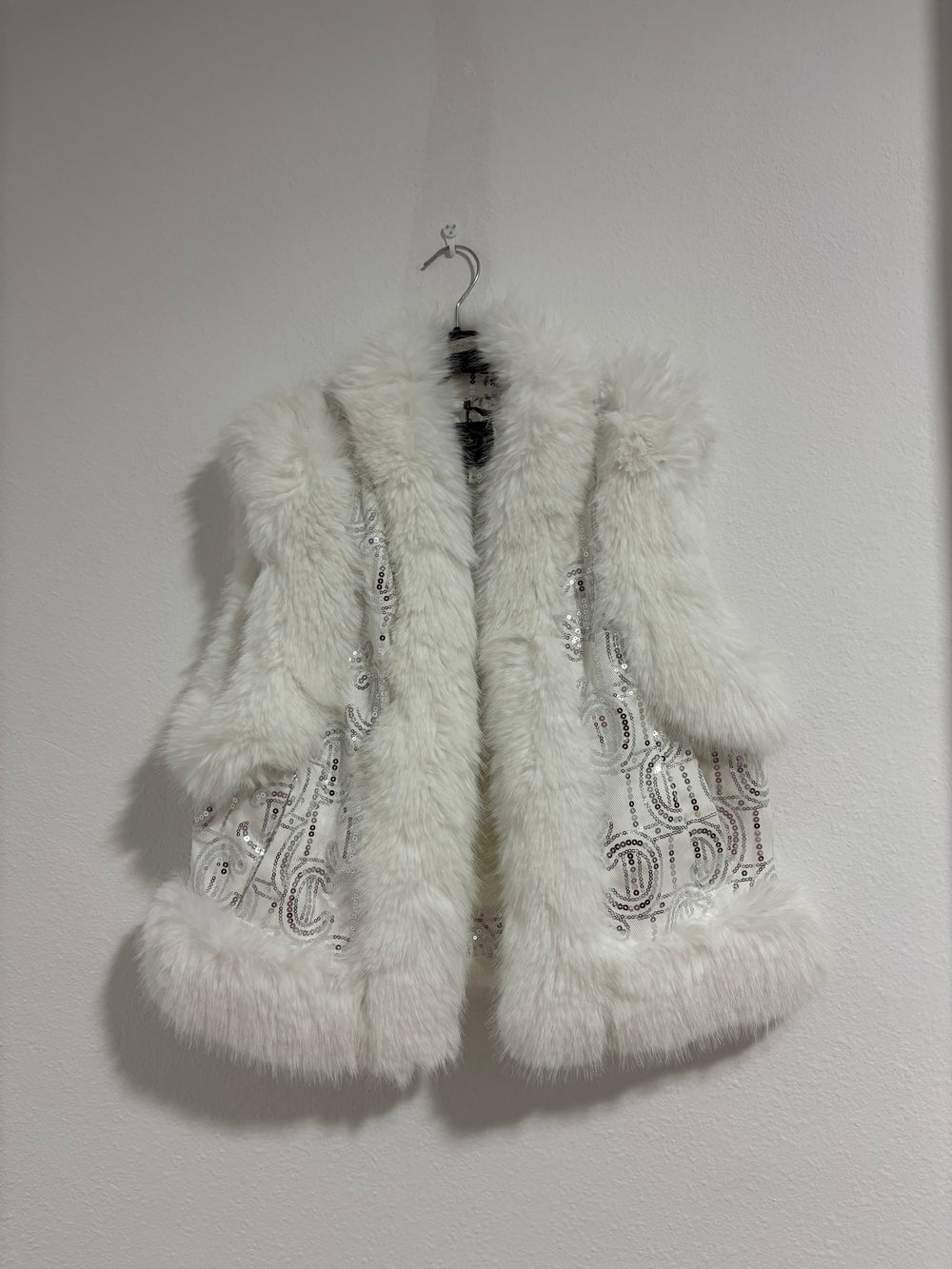 Chaqueta lentejuelas sin mangas