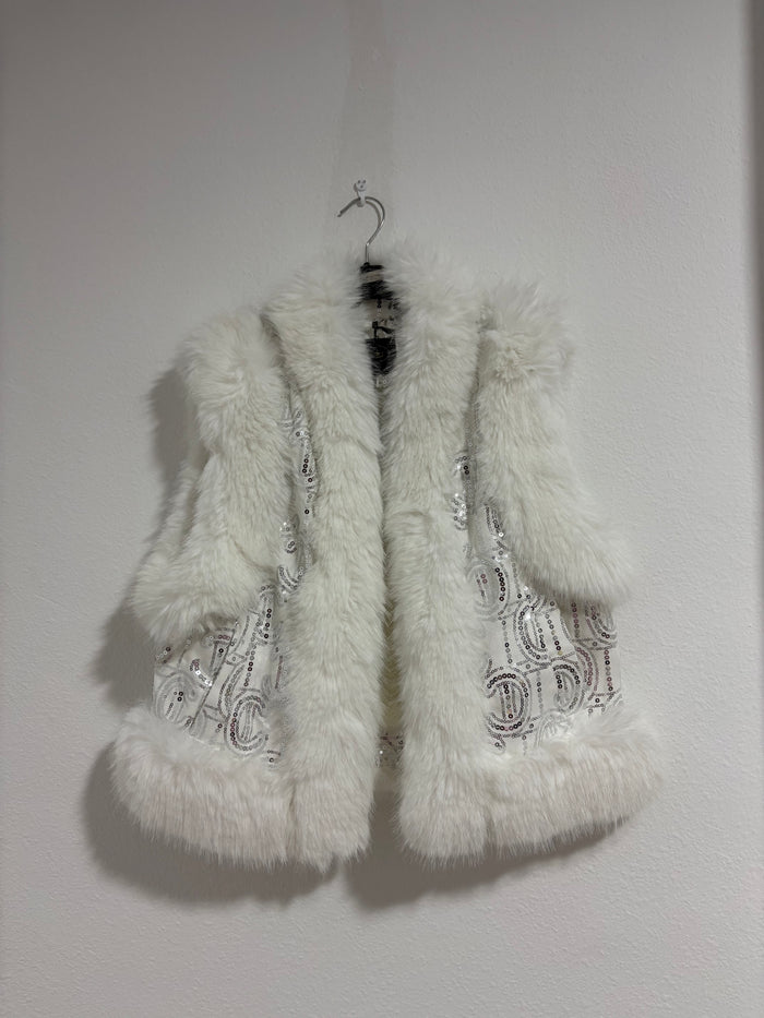 Chaqueta lentejuelas sin mangas
