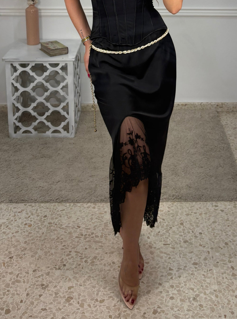 Falda encaje