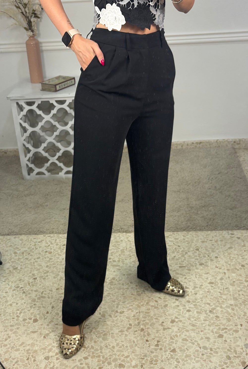 Pantalón pinza palazo