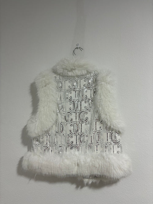 Chaqueta lentejuelas sin mangas