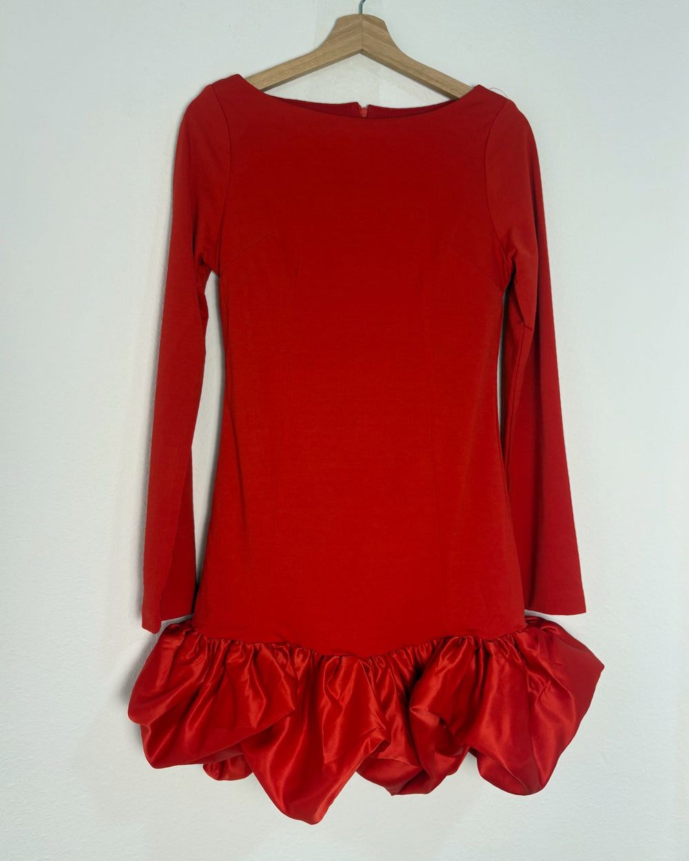 Vestido Rojo Abullonado