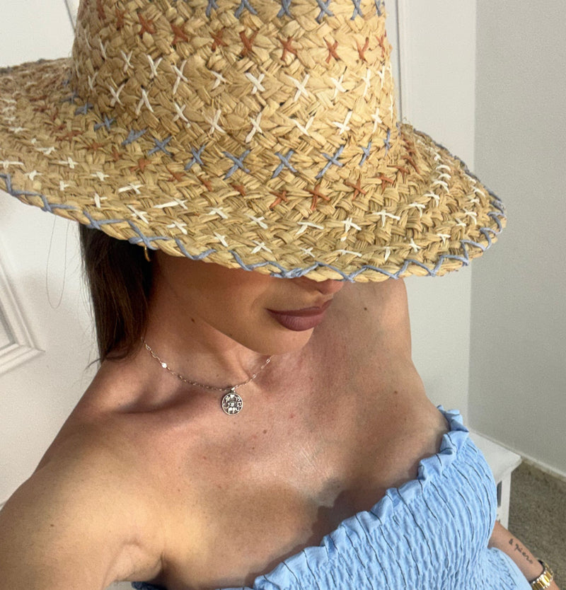 Sombrero Pintas Celeste