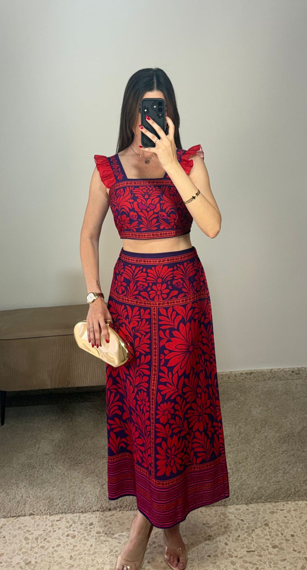 Conjunto Barcelona Rojo