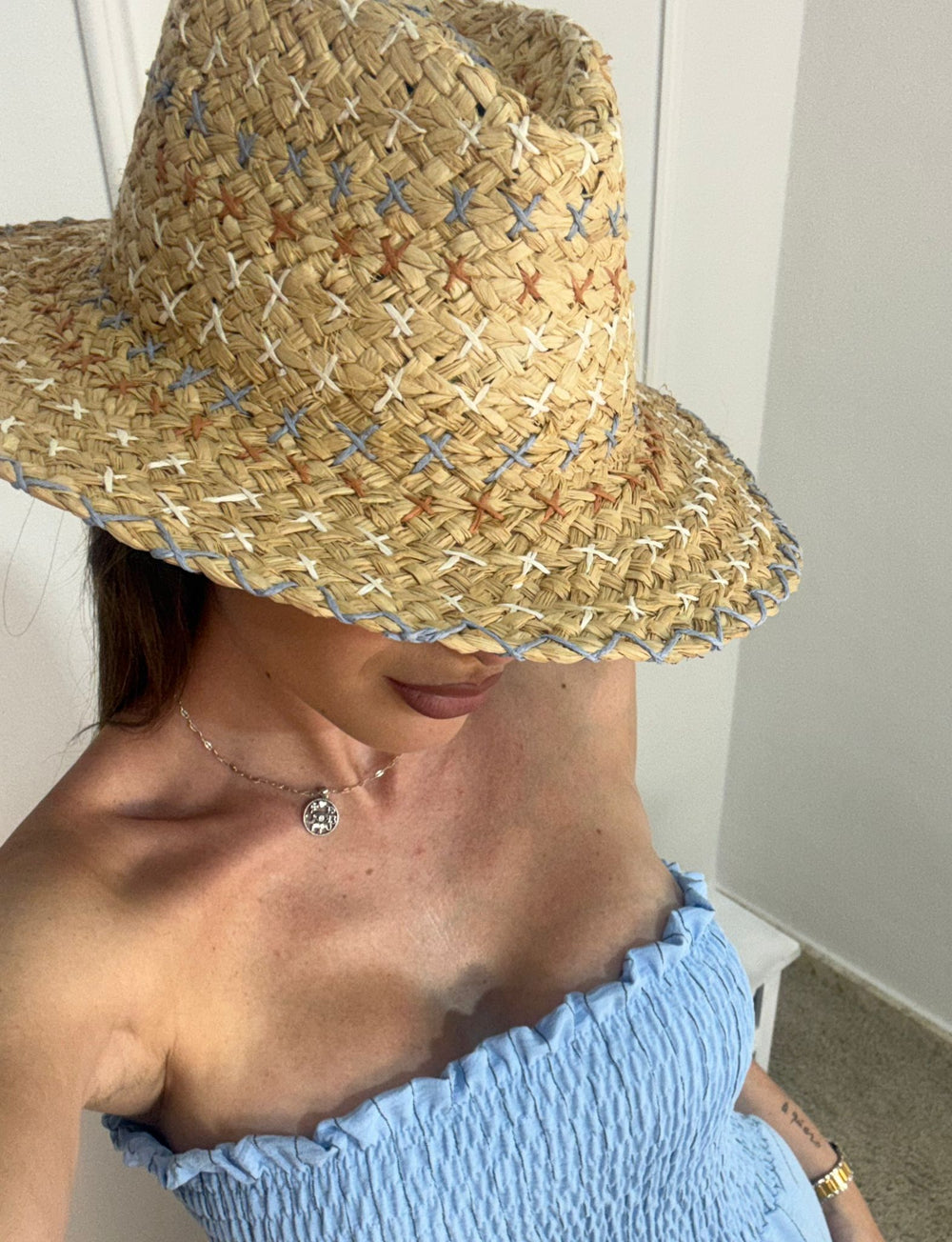 Sombrero Pintas Celeste