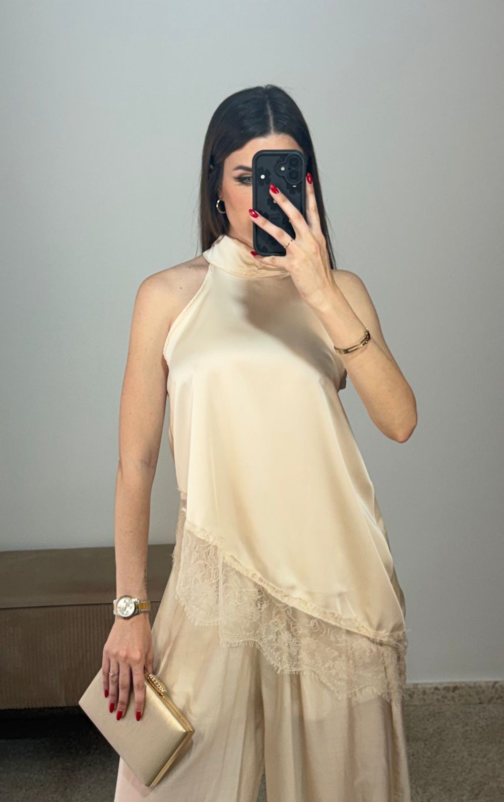 Blusa Cuello Halter Londres