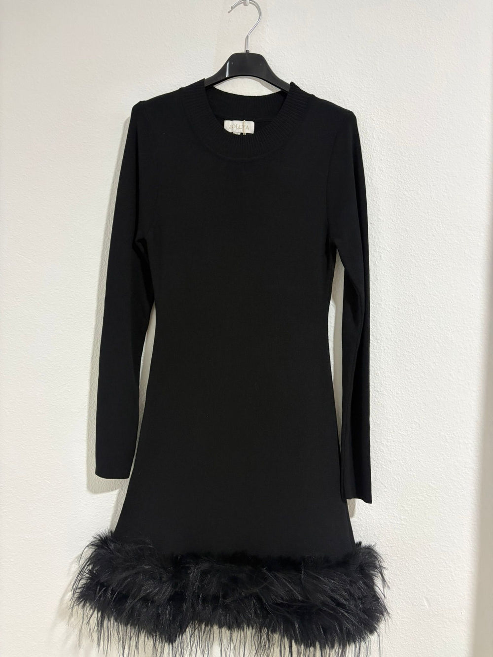 Vestido plumas
